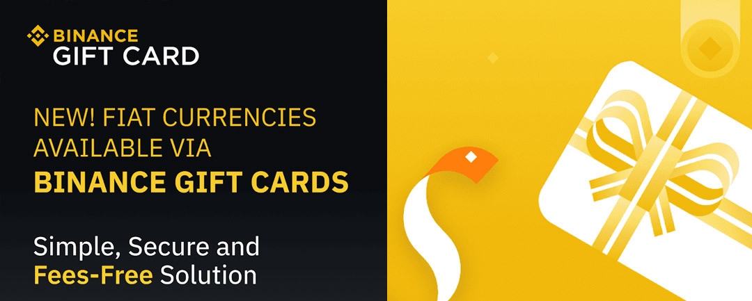 Karty podarunkowe Binance - teraz także waluty FIAT!