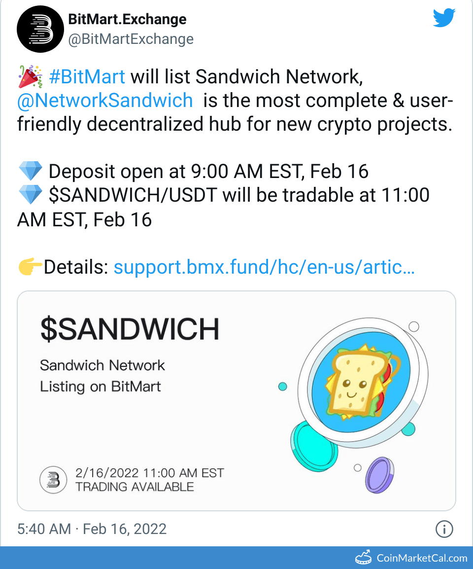 BitMart Listing