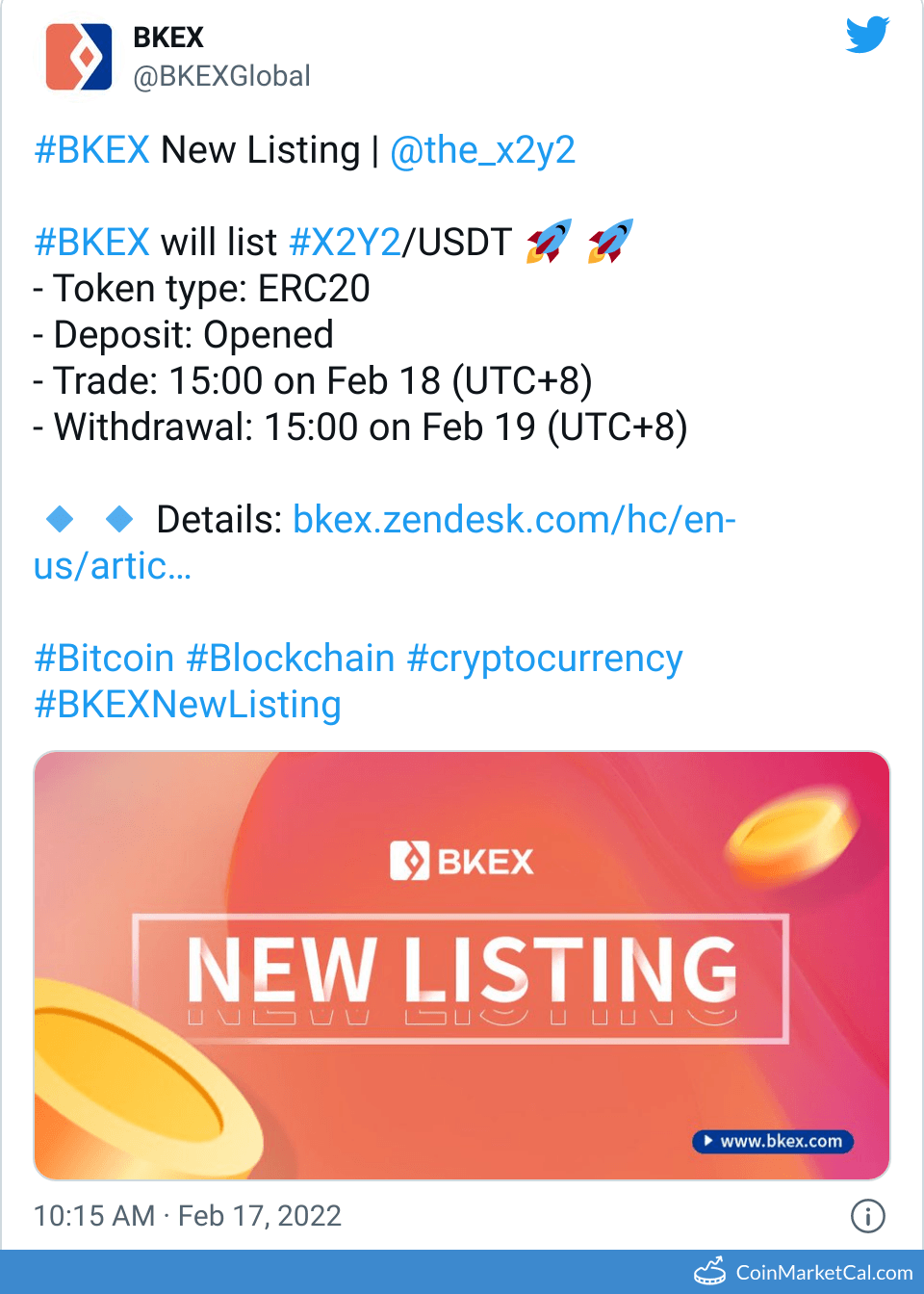 BKEX Listing