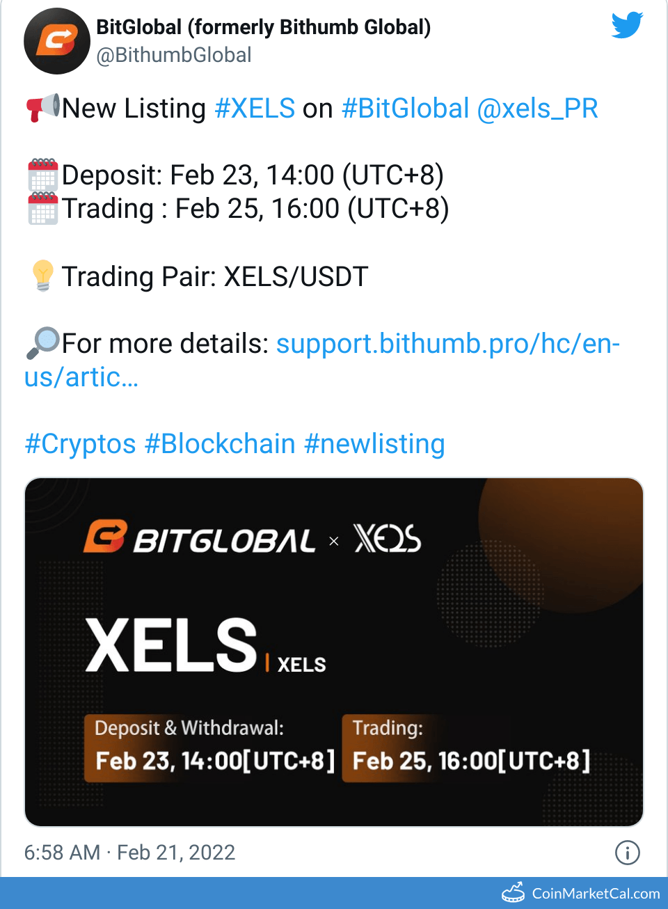 BitGlobal Listing