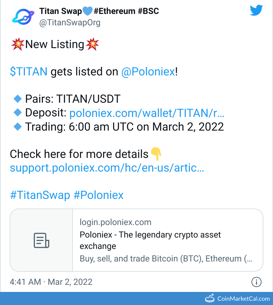 Poloniex Listing