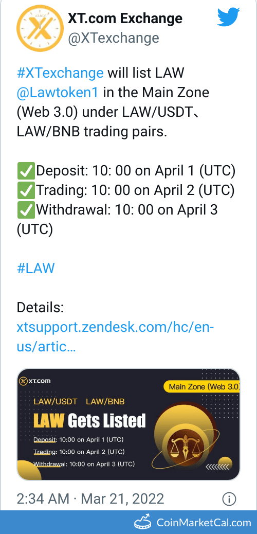 XT.COM Listing