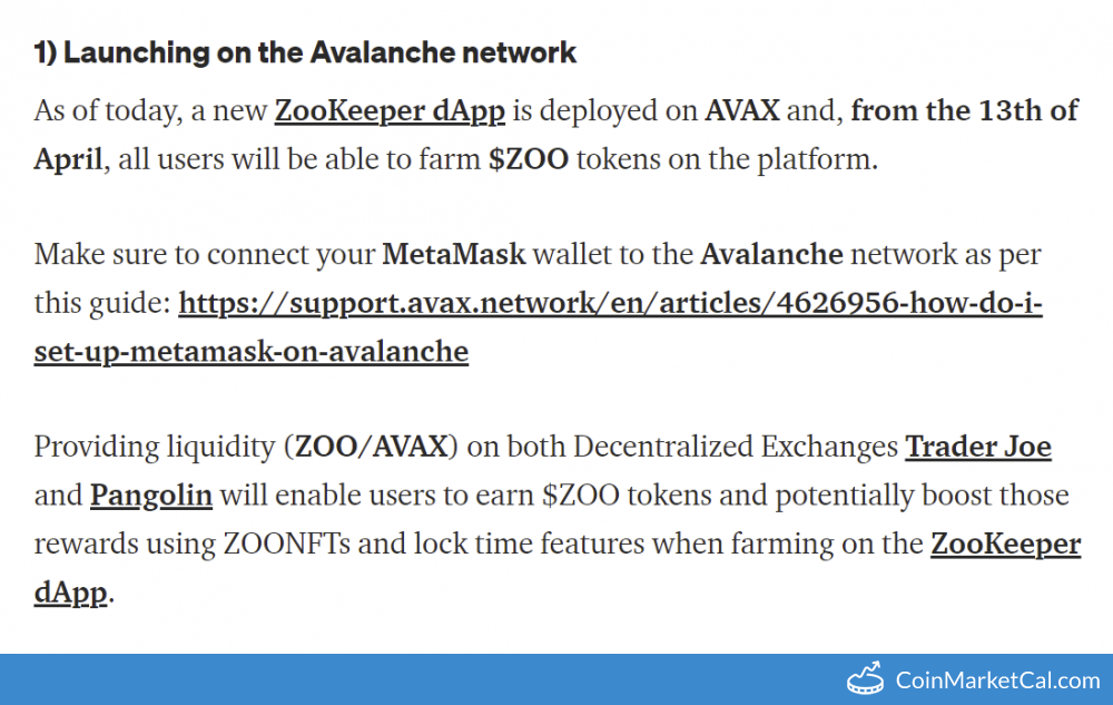ZOO Farming on AVAX