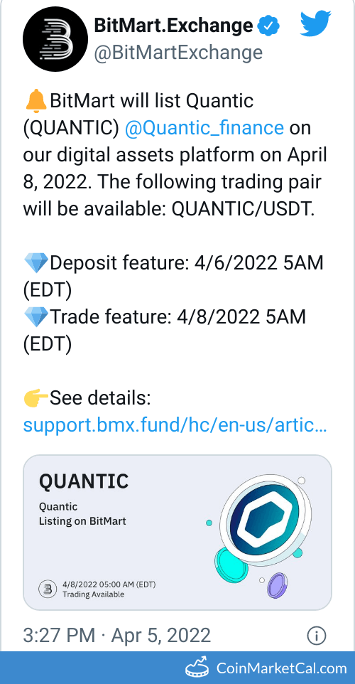 BitMart Listing