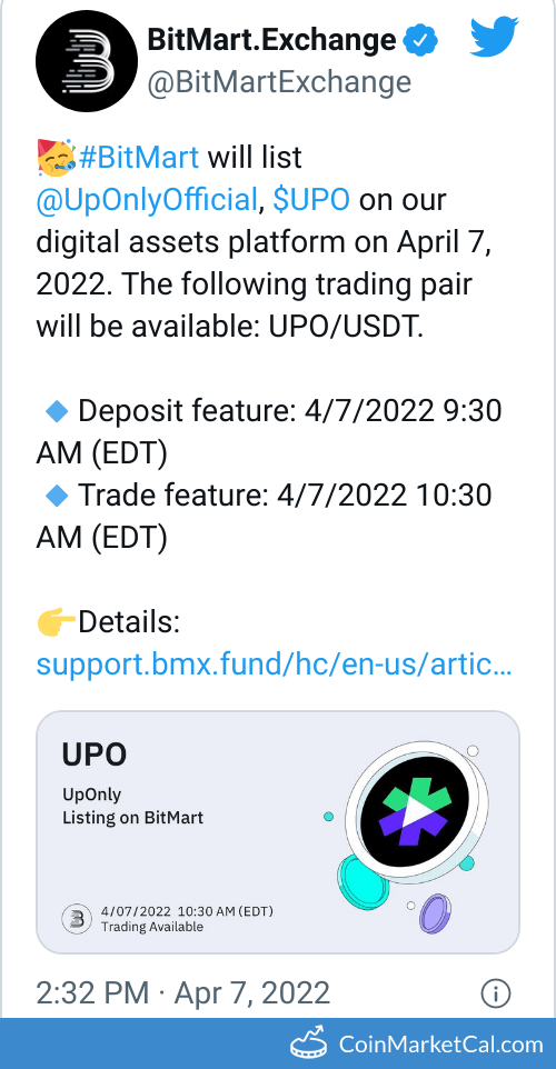 BitMart Listing