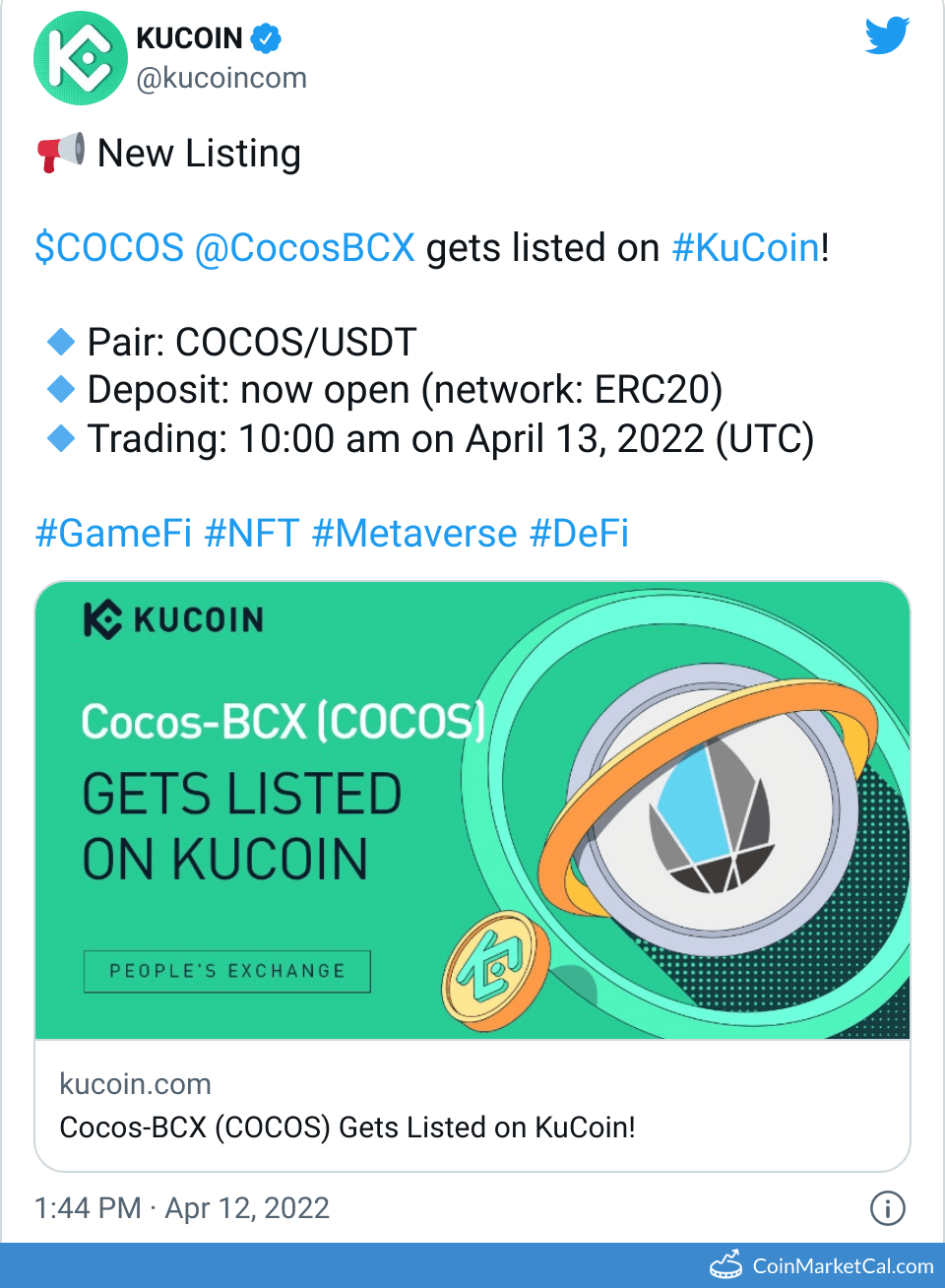 KuCoin Listing