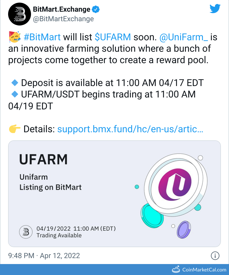 BitMart Listing