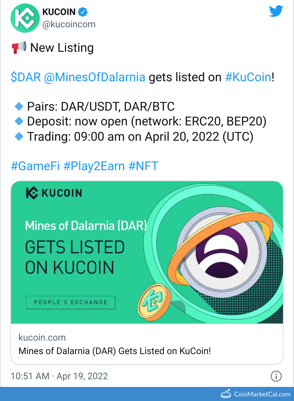 KuCoin Listing