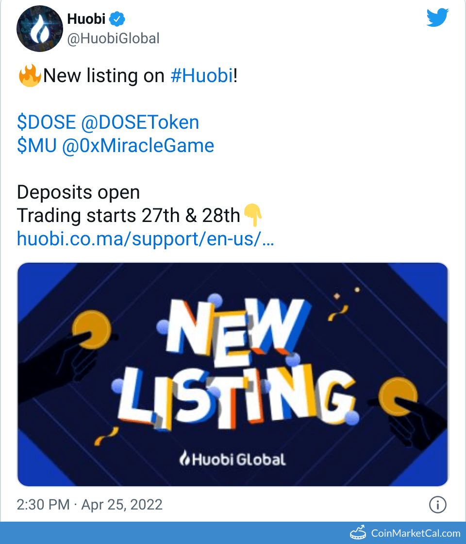 Huobi Global Listing