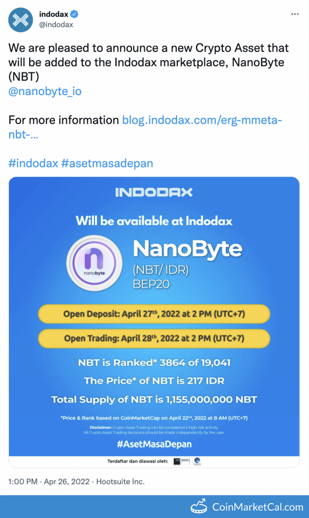Indodax Listing