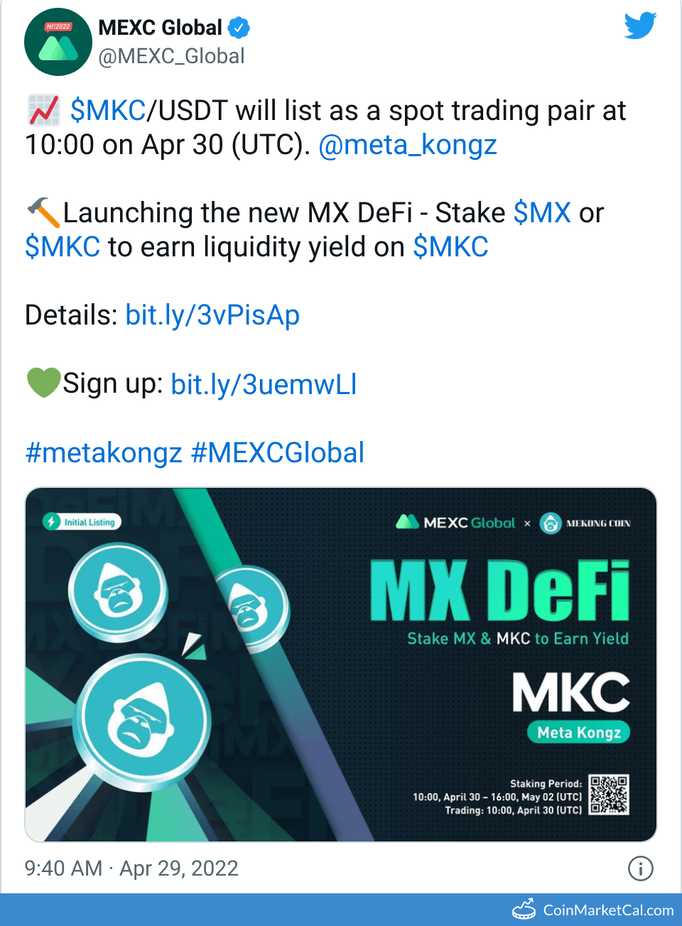 MEXC Global Listing