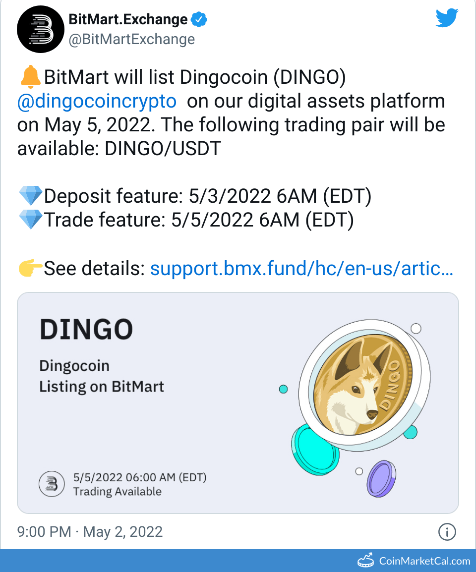 BitMart Listing