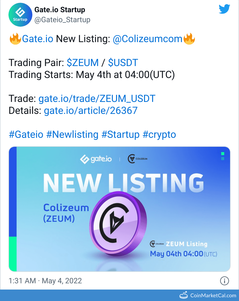 Gate.io Listing
