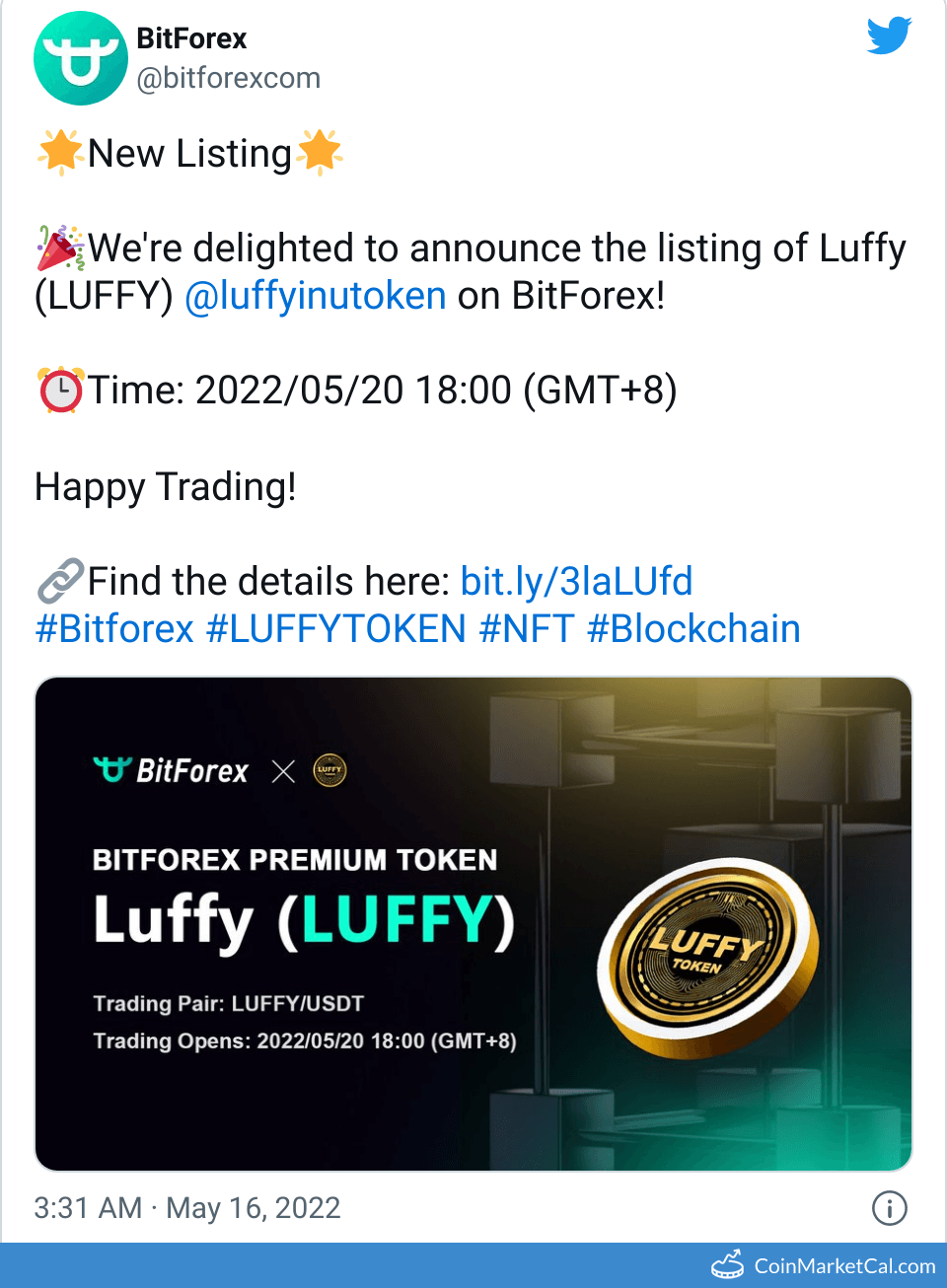 Bitforex Listing