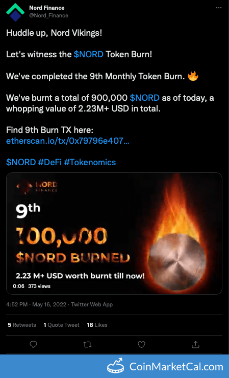 9th Token Burn