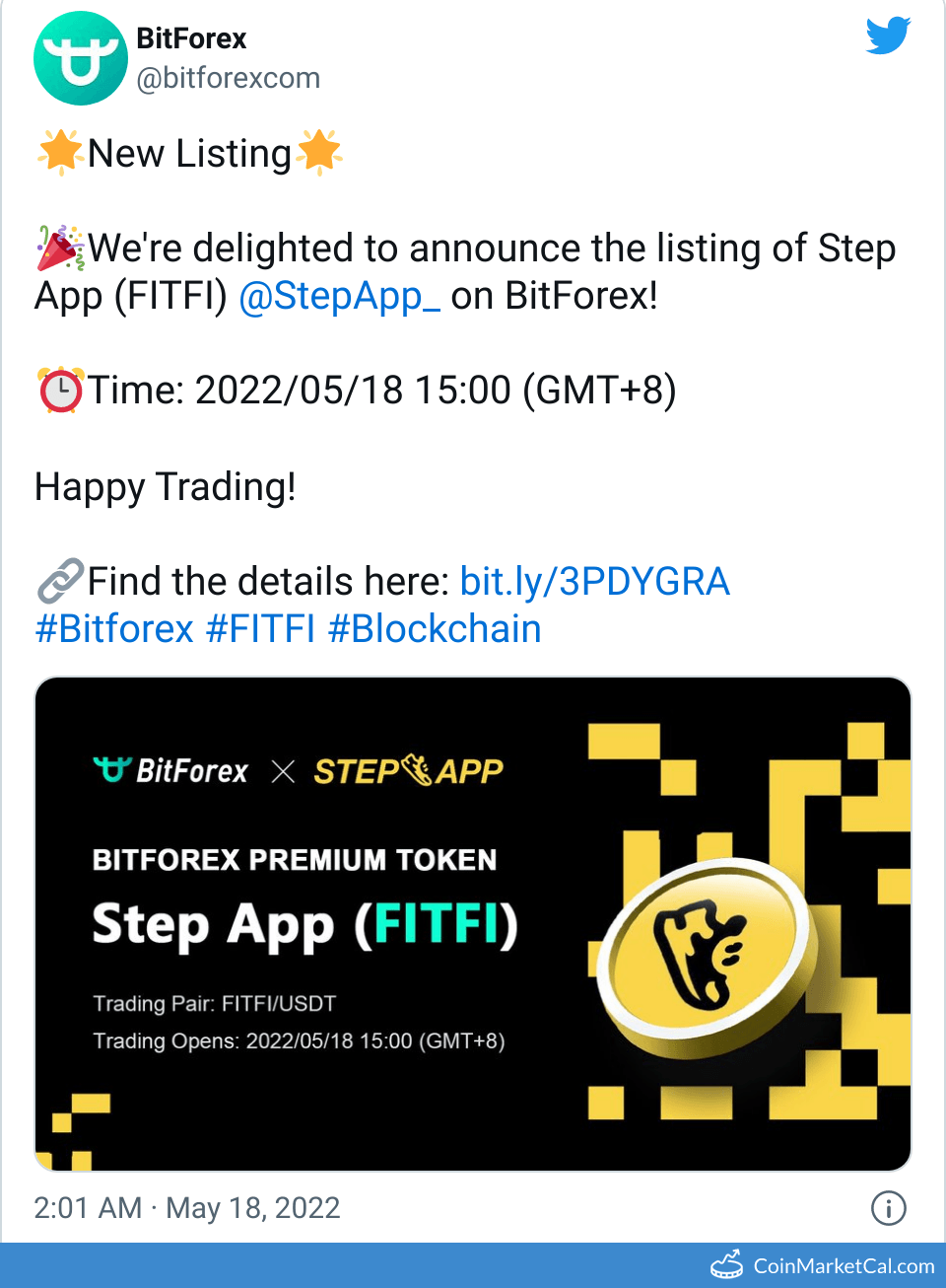 Bitforex Listing