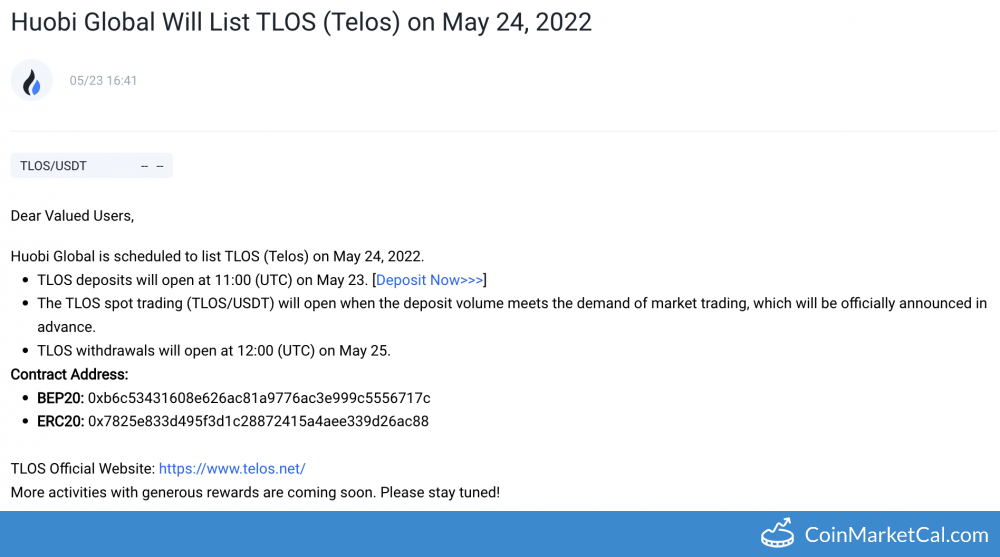 Huobi Global Listing