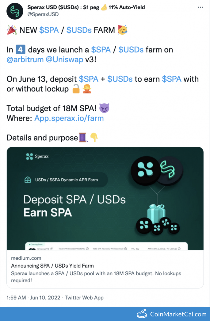 SPA/USD Farm