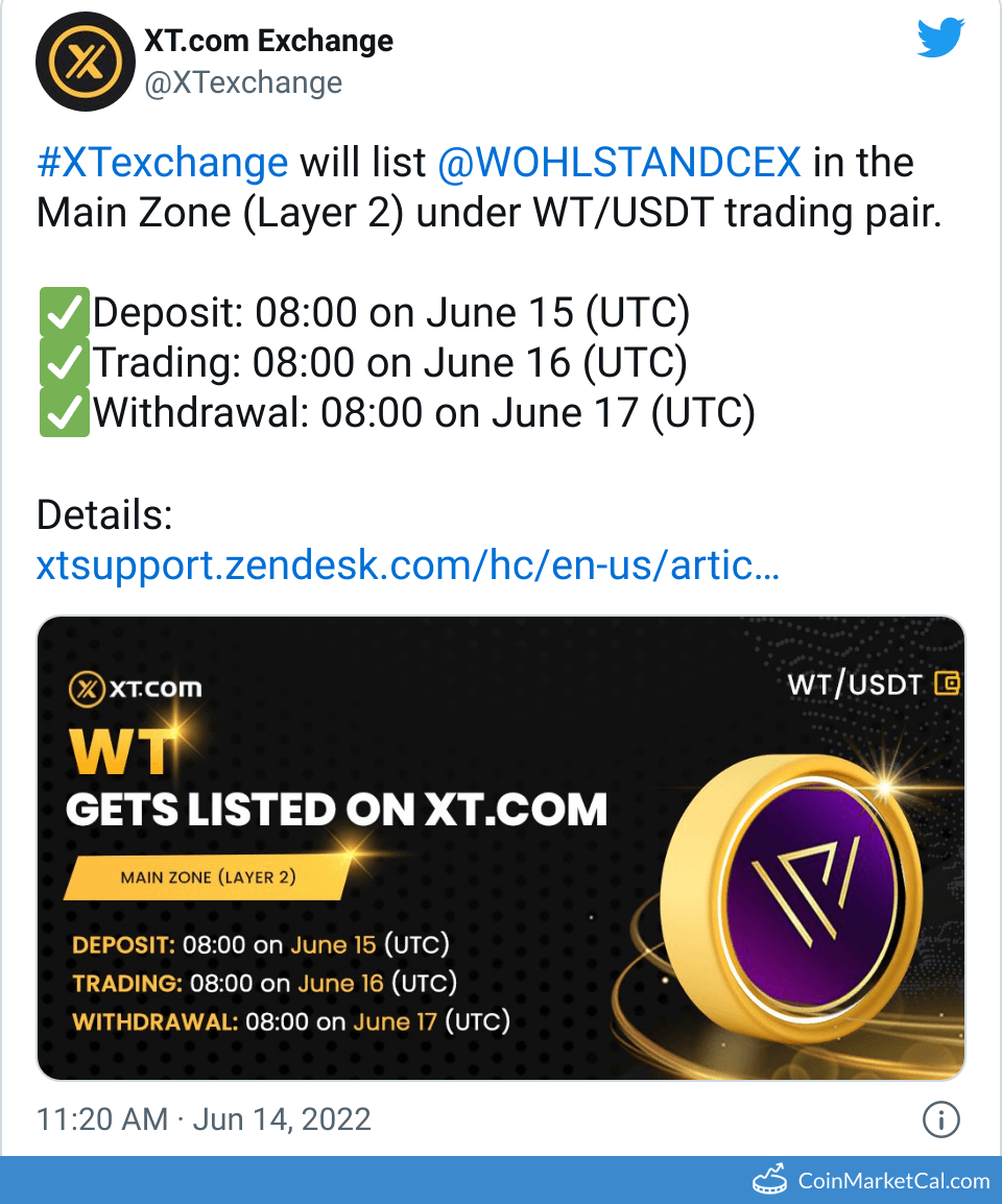 XT.COM Listing