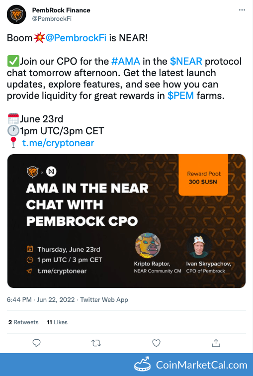 PEM x NEAR Telegram AMA