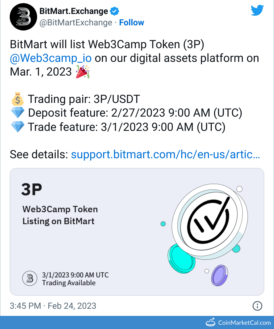 BitMart Listing