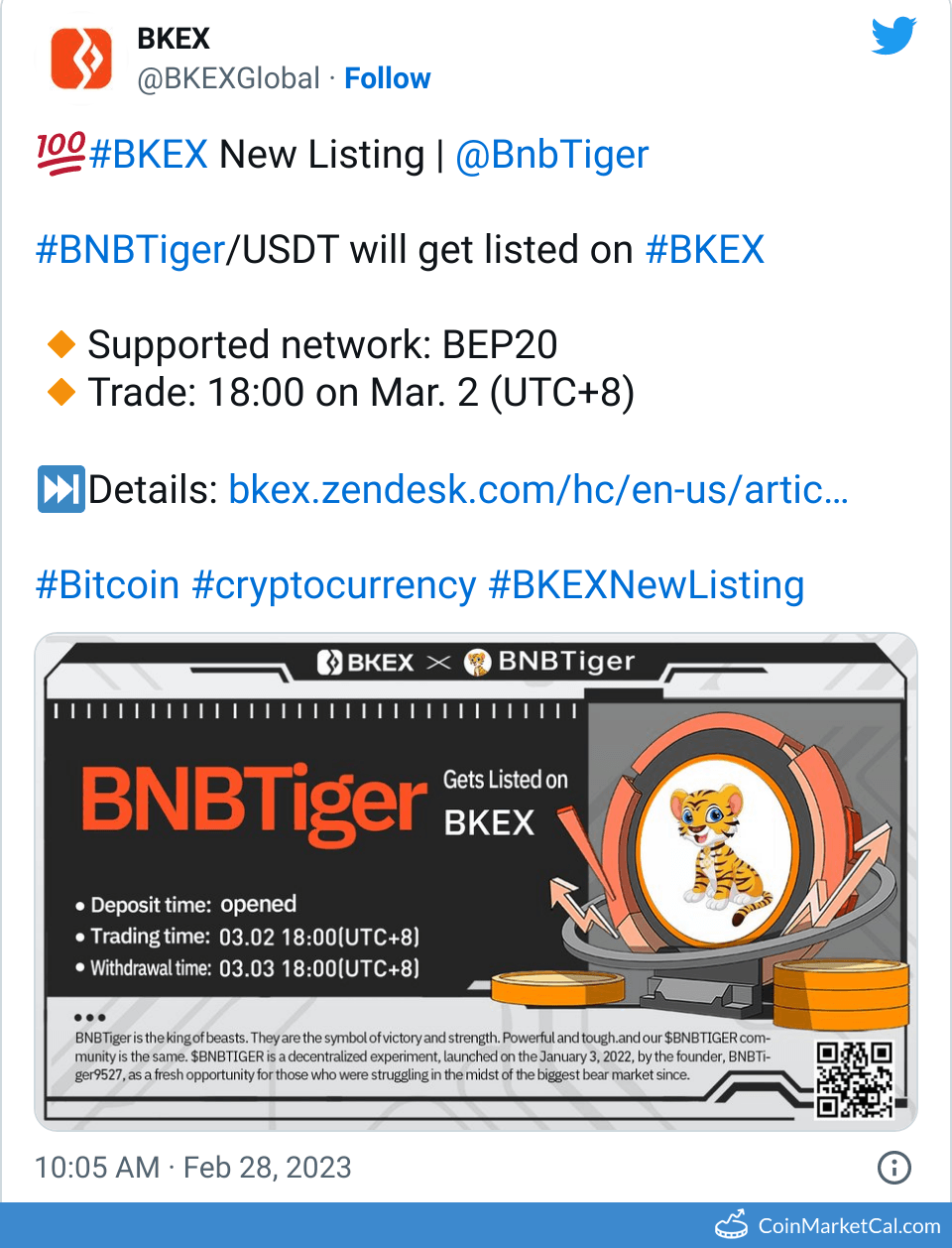 BKEX Listing
