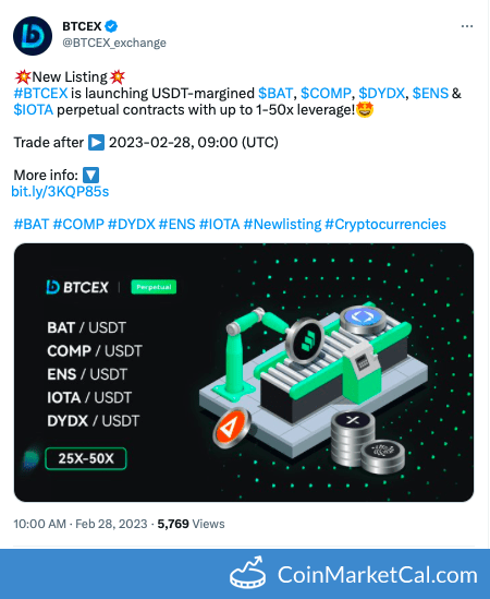 BTCEX Listing