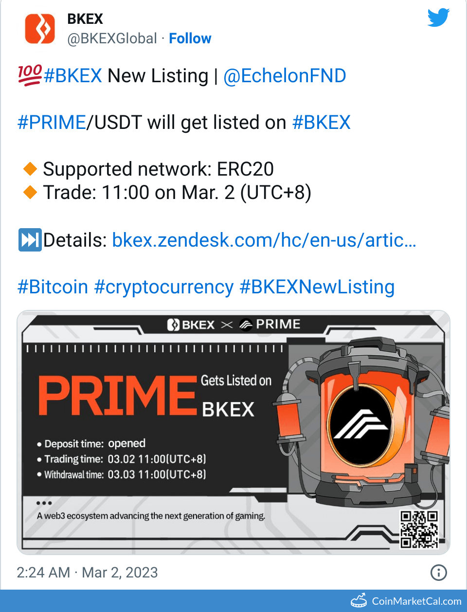 BKEX Listing