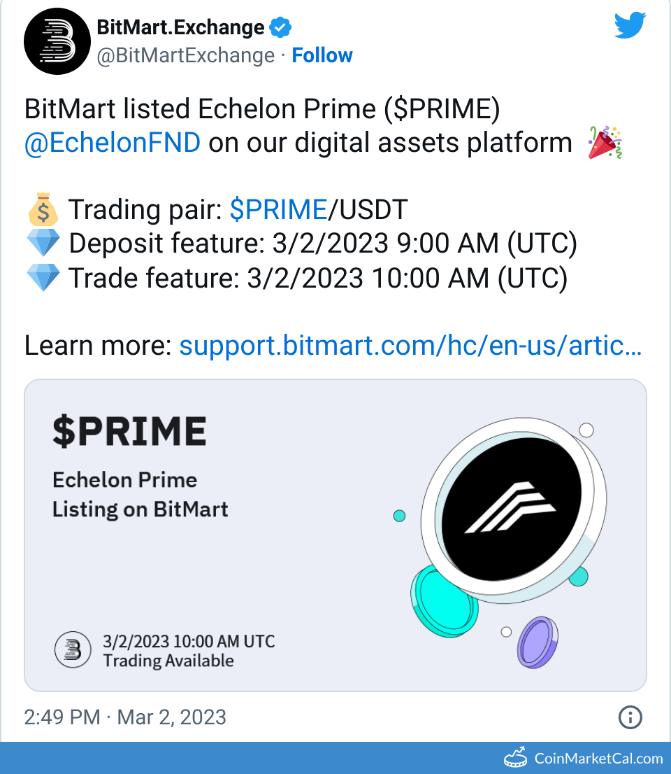 BitMart Listing