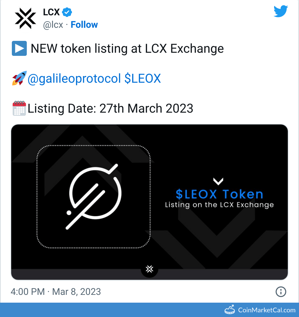 LCX Exchange Listing