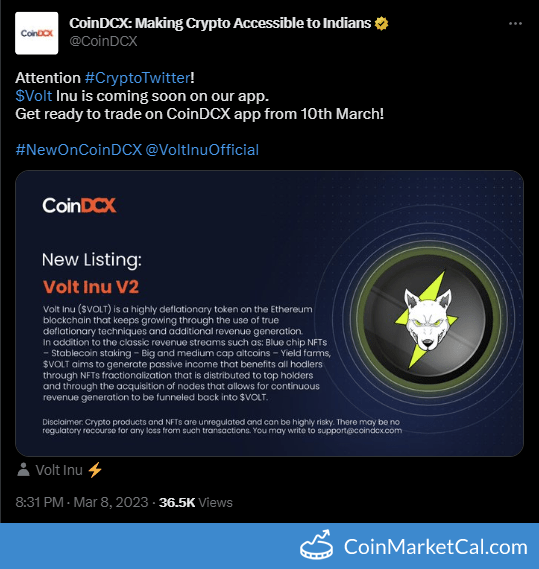 CoinDCX Listing