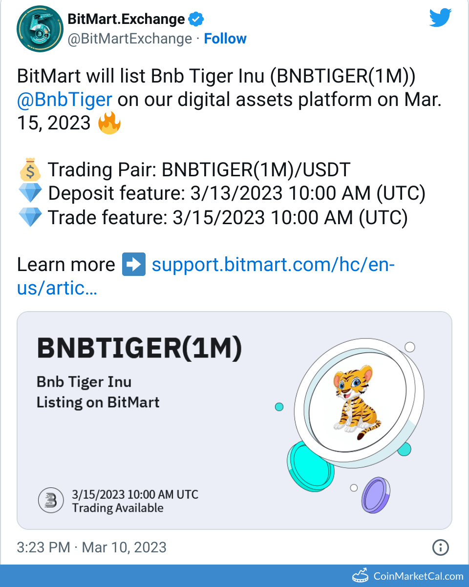 BitMart Listing