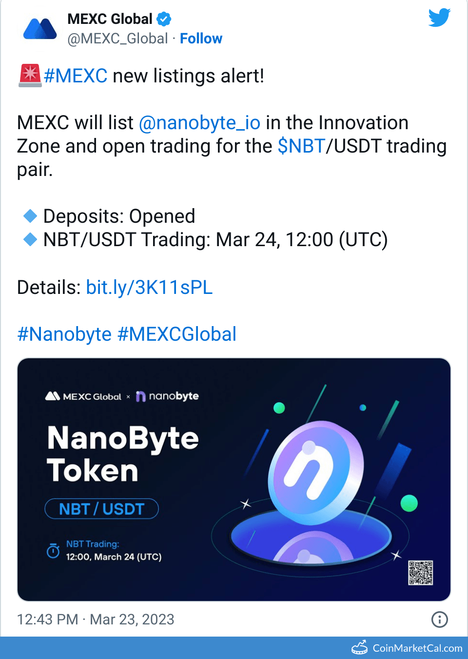 MEXC Global Listing