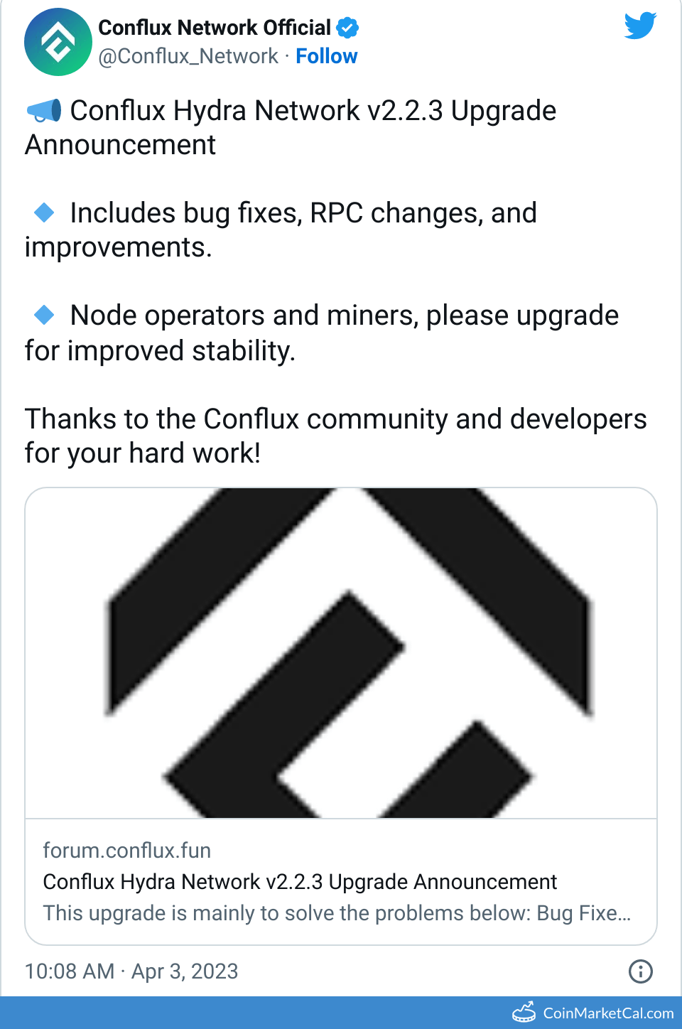 Hydra V2.2.3 Upgrade