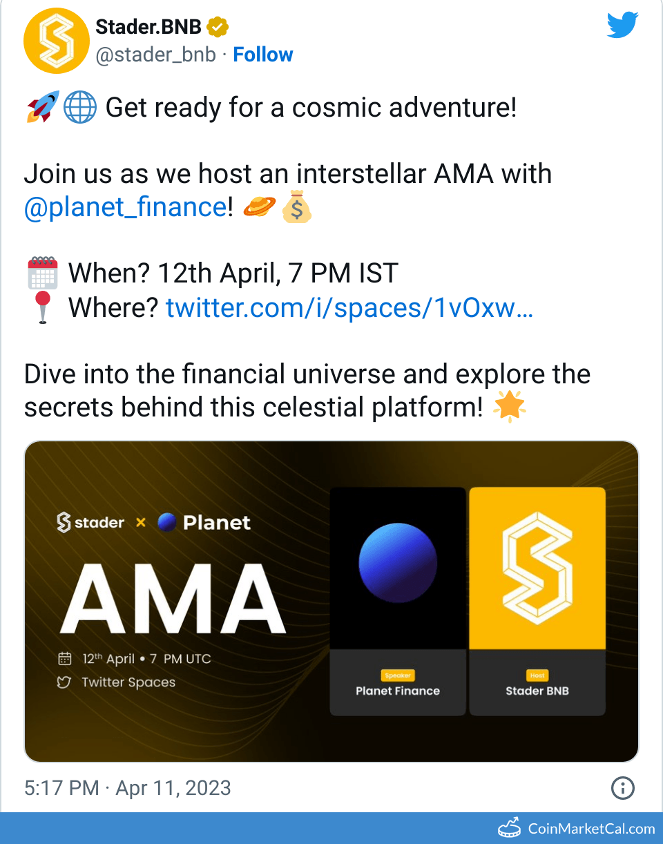 Planet & Stader AMA