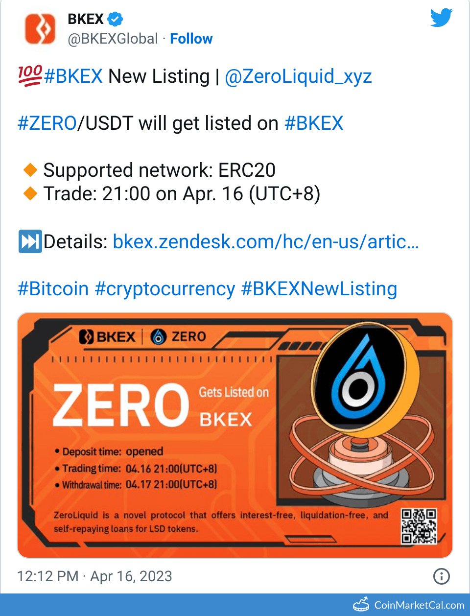 BKEX Listing