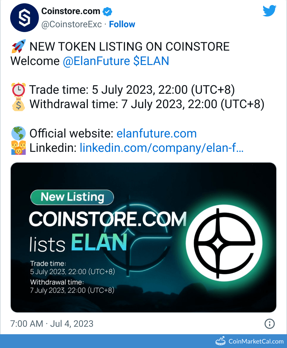Coinstore Listing