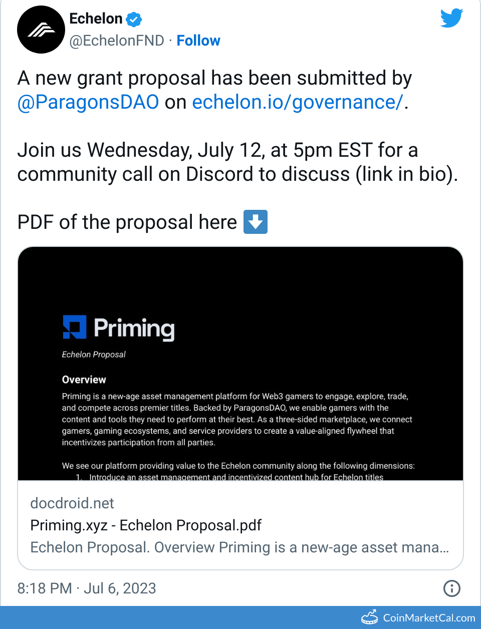 Grant Proposal Discussion