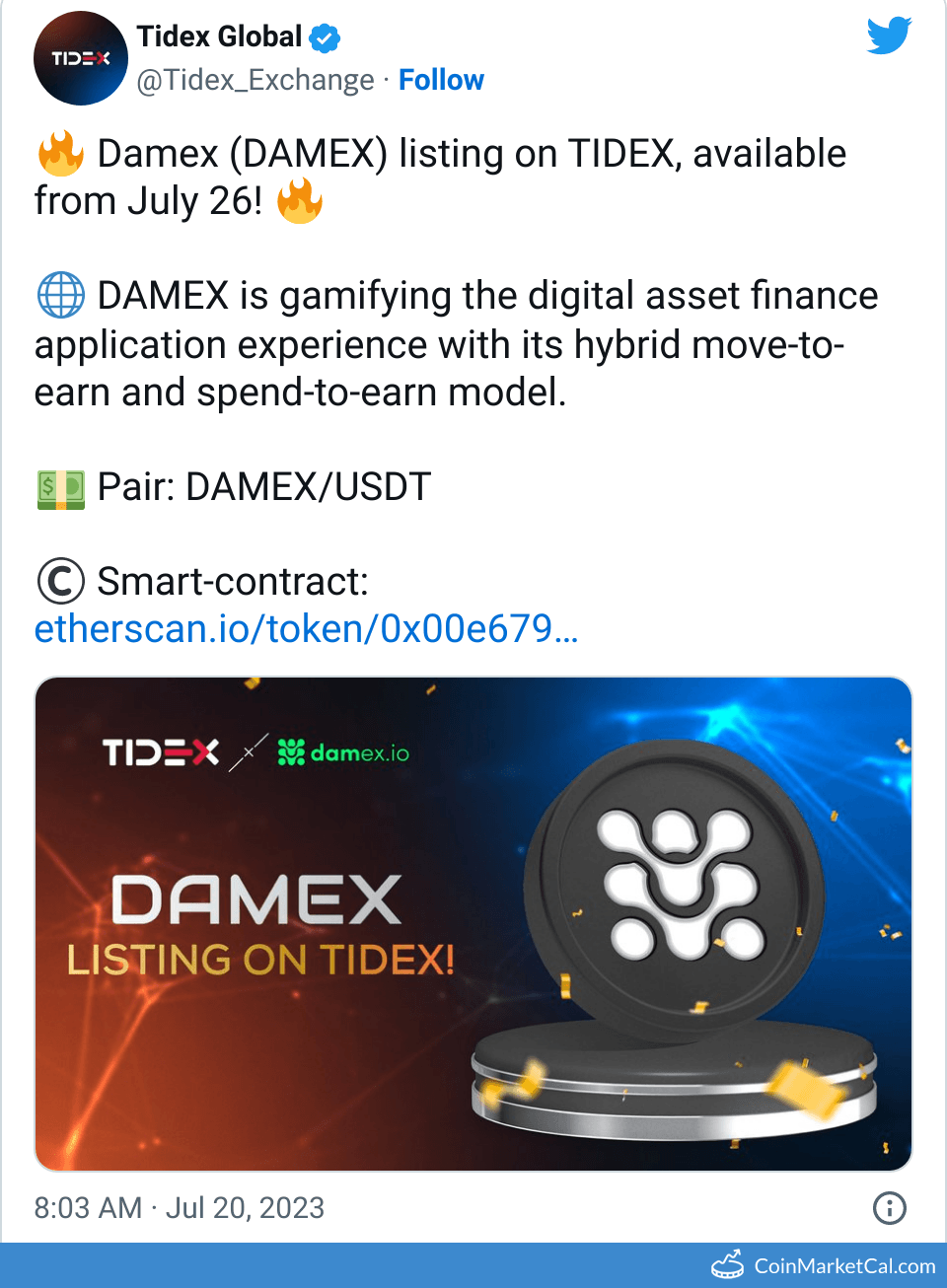 Tidex Listing