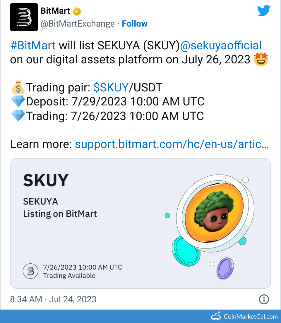 BitMart Listing
