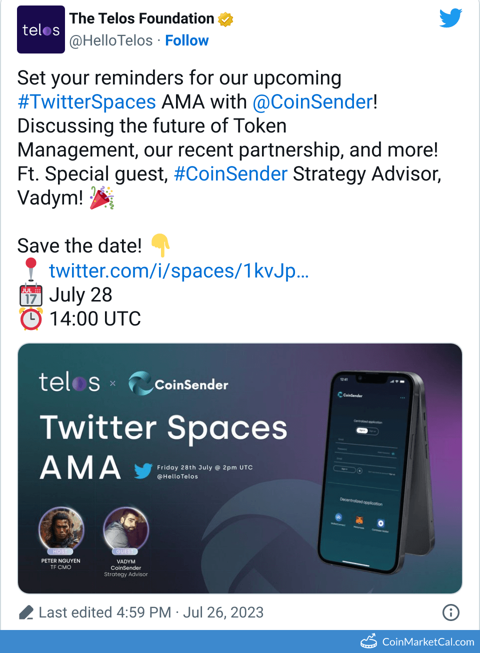AMA with CoinSender