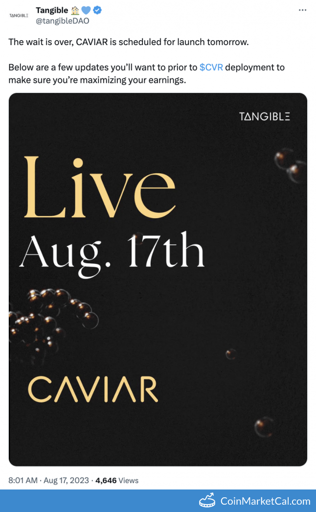 CAVIAR Launch