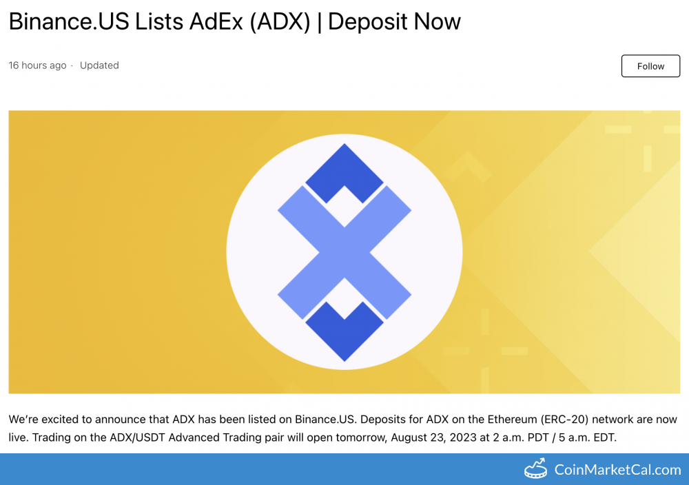 Binance US Listing