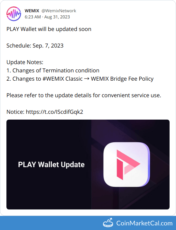 PLAY Wallet Update