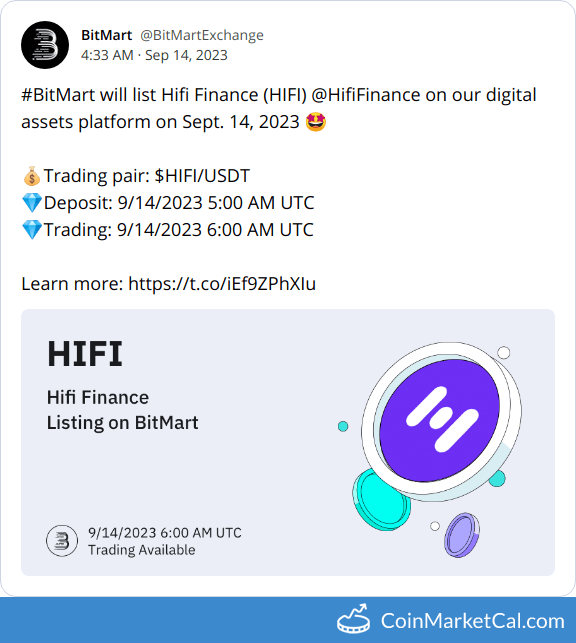 BitMart Listing
