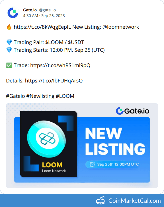 Gate.io Listing