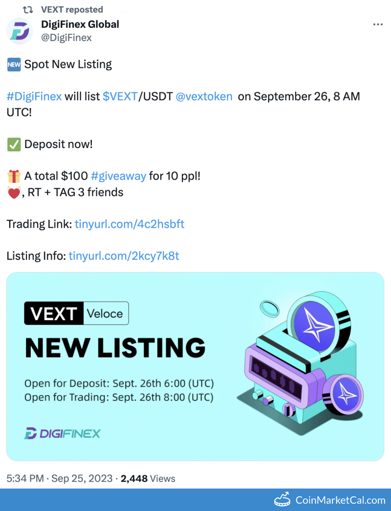 DigiFinex Listing