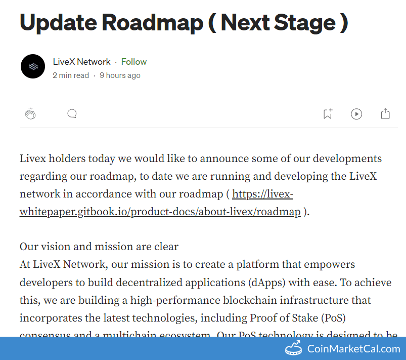 Roadmap Update