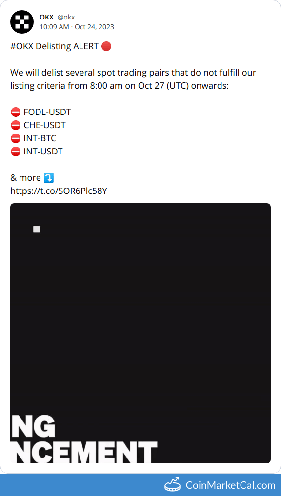 OKX Delisting