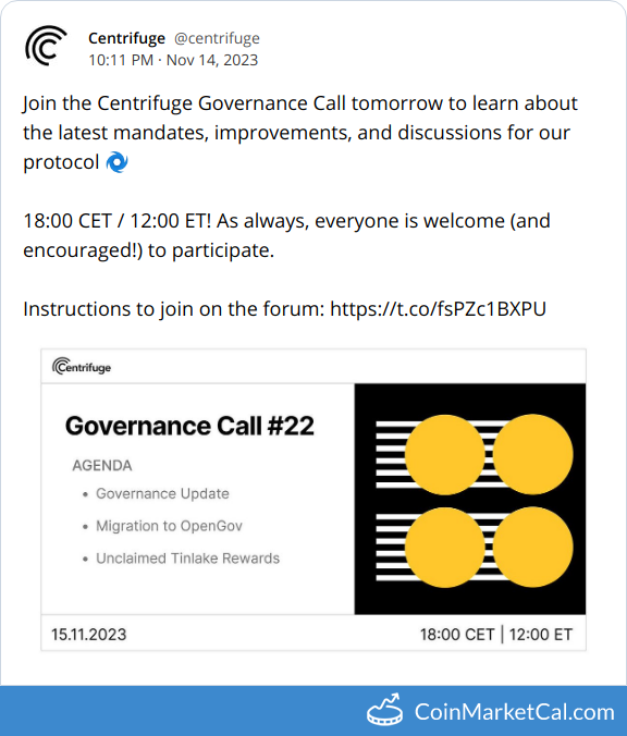 Governance Call